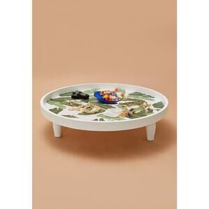 NEW Shiraleah Palm Leaf Footed Tray